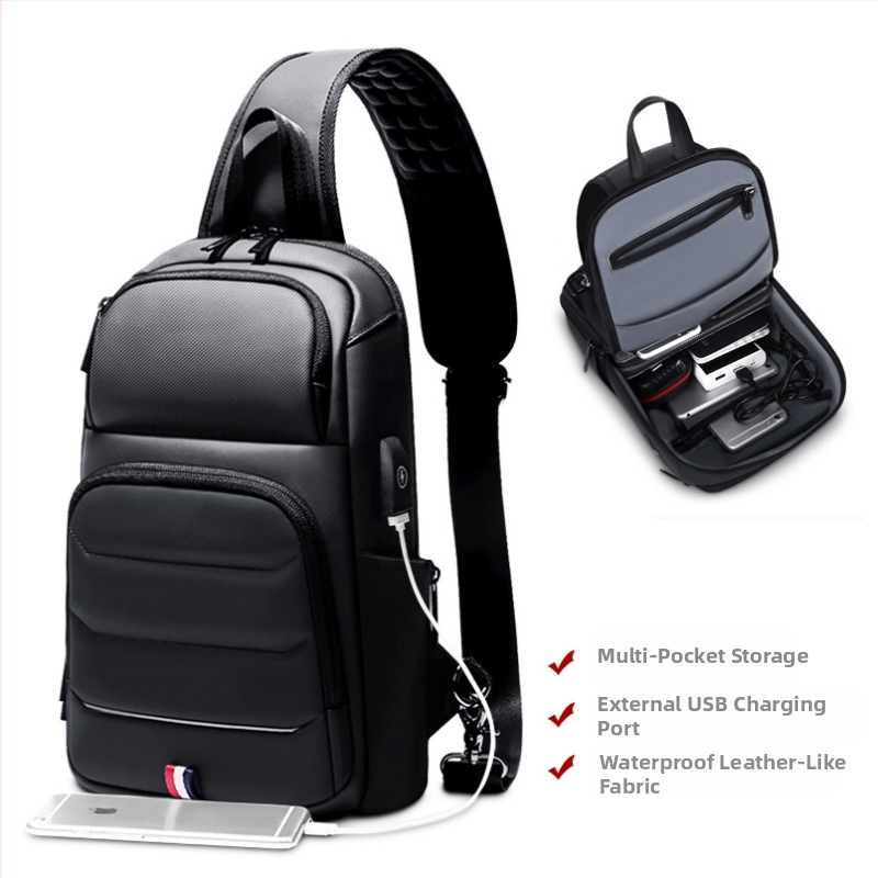 Muška Chest Bag – Poslovni odlazak (Oxford tkanina, Prozračna, Poliester podstava, Brand: chaoqianke)