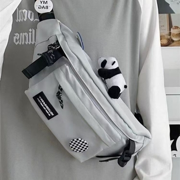 Muška crossbody torba za prsa, Harajuku ulični stil, za jedno rame, svestrana sportska torba