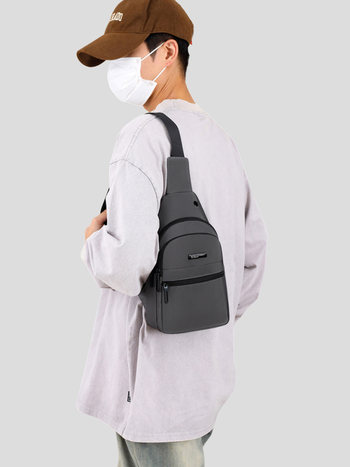 Bellway Muška crossbody torba od Oxford tkanine, casual i višefunkcionalna torba za rame, vodootporna i prozračna, pogodna za vožnju biciklom i kao torba oko struka