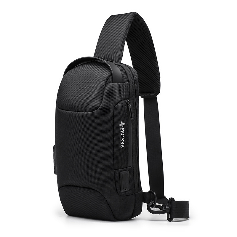Muška crossbody torba – gradski stil, Oxford platno, vodootporna, ultralaka, džep za 8-inčni prijenosnik, za slobodno vrijeme
