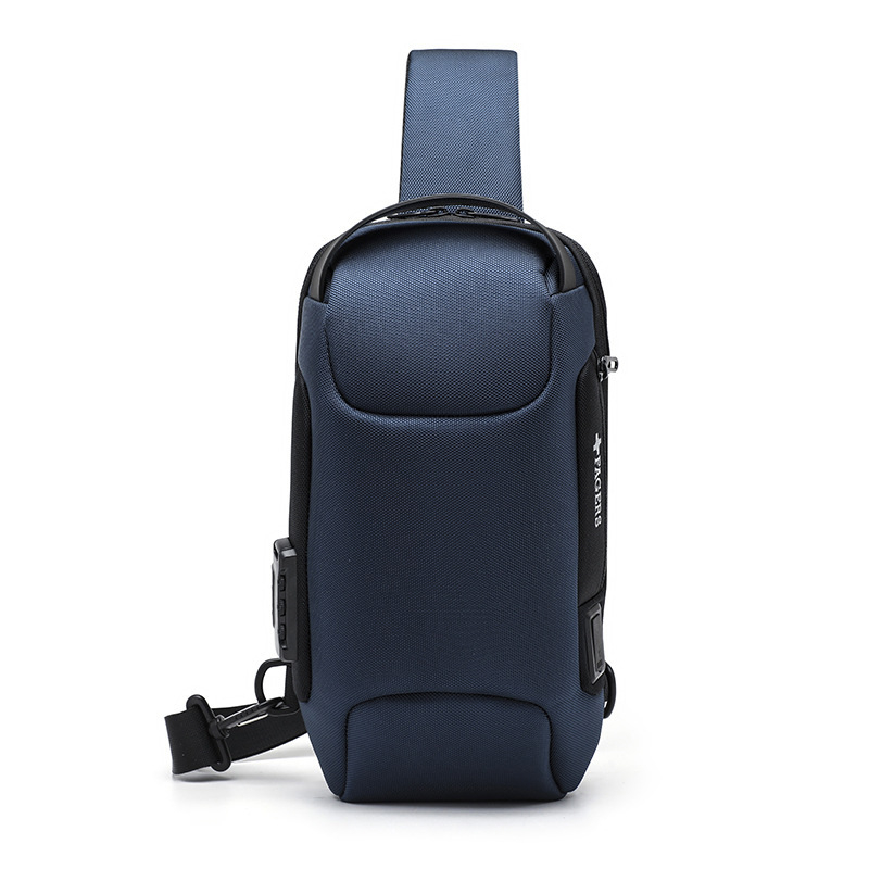 Muška crossbody torba – gradski stil, Oxford platno, vodootporna, ultralaka, džep za 8-inčni prijenosnik, za slobodno vrijeme