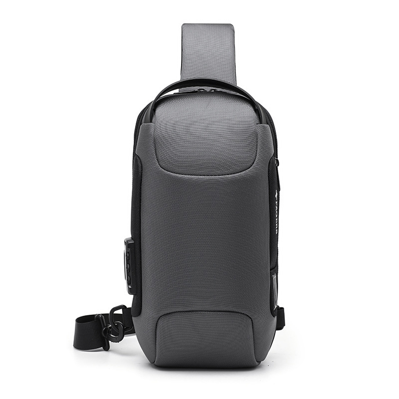 Muška crossbody torba – gradski stil, Oxford platno, vodootporna, ultralaka, džep za 8-inčni prijenosnik, za slobodno vrijeme
