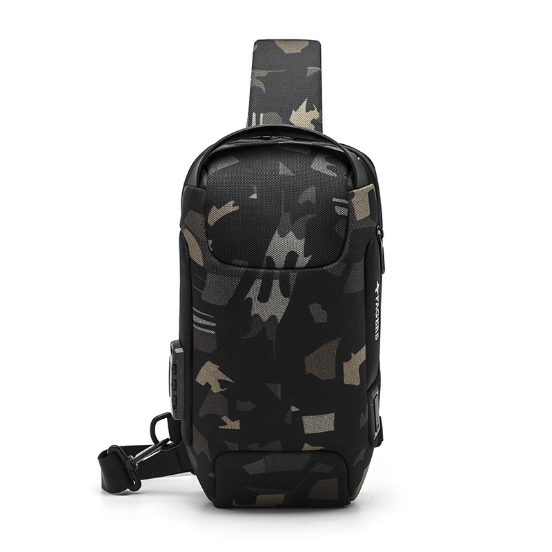 Muška crossbody torba – gradski stil, Oxford platno, vodootporna, ultralaka, džep za 8-inčni prijenosnik, za slobodno vrijeme