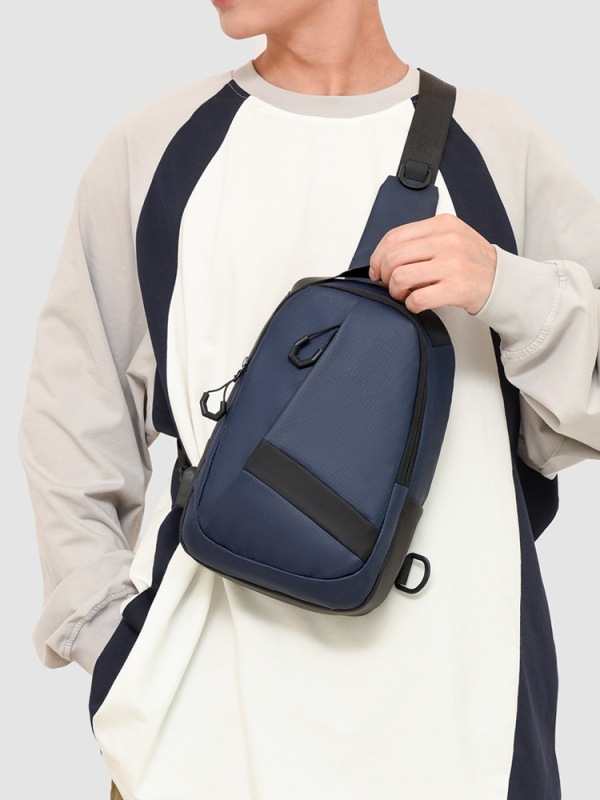 Torba crossbody za muškarce – gradski minimalistički stil, membranski materijal, vodootporna, lagana, proširiva kapaciteta
