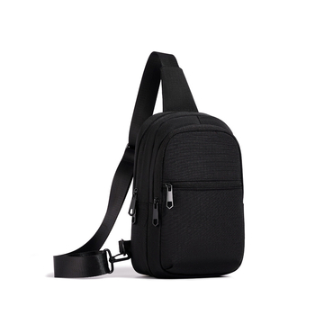 Muška crossbody torba za rekreacijsko putovanje – platno, jednobojna, najlonska podstava