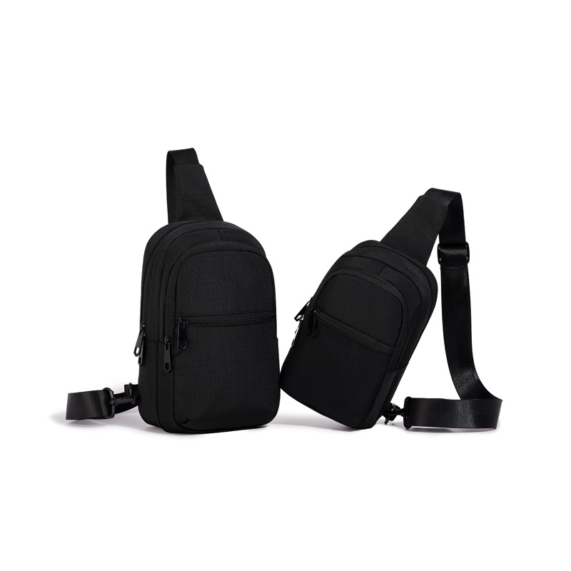 Muška crossbody torba za rekreacijsko putovanje – platno, jednobojna, najlonska podstava