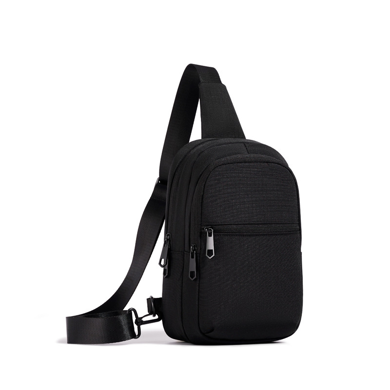 Muška crossbody torba za rekreacijsko putovanje – platno, jednobojna, najlonska podstava