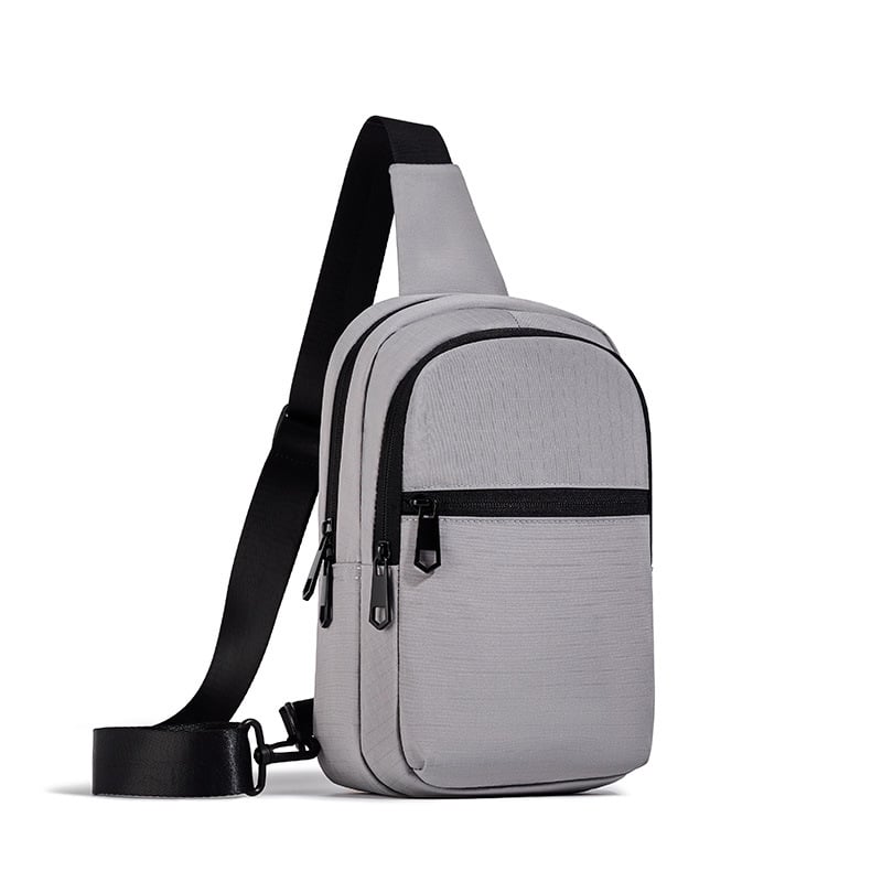 Muška crossbody torba za rekreacijsko putovanje – platno, jednobojna, najlonska podstava