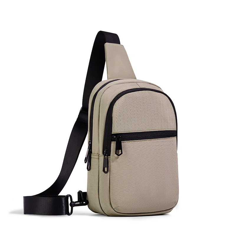 Muška crossbody torba za rekreacijsko putovanje – platno, jednobojna, najlonska podstava
