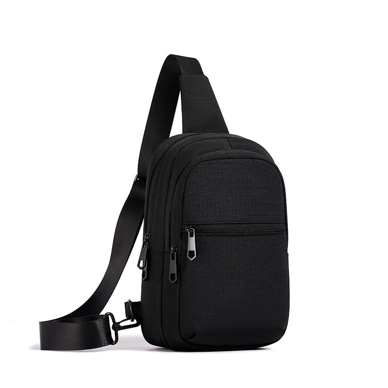 Muška crossbody torba za rekreacijsko putovanje – platno, jednobojna, najlonska podstava