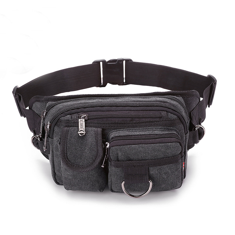 Muška platnena torba za pojas, višefunkcionalna, velika kapaciteta, sportska crossbody torba