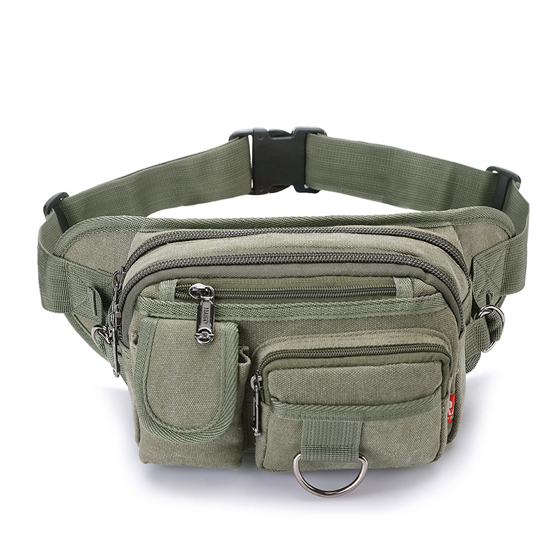 Muška platnena torba za pojas, višefunkcionalna, velika kapaciteta, sportska crossbody torba
