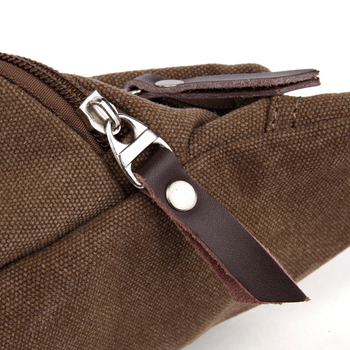 Muška pojasna torba — platnena, vodootporna, gradski stil, dimenzije 20×5×17 cm