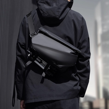 Ανδρική crossbody τσάντα από oxford ύφασμα, αδιάβροχη, καθημερινό στυλ, επένδυση πολυεστέρα