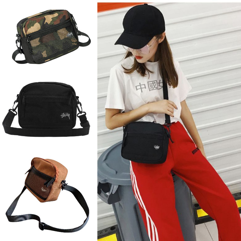 Crossbody táska, Oxford anyagból, vízálló, kapacitás kevesebb mint 20 L, görbült vállpánt