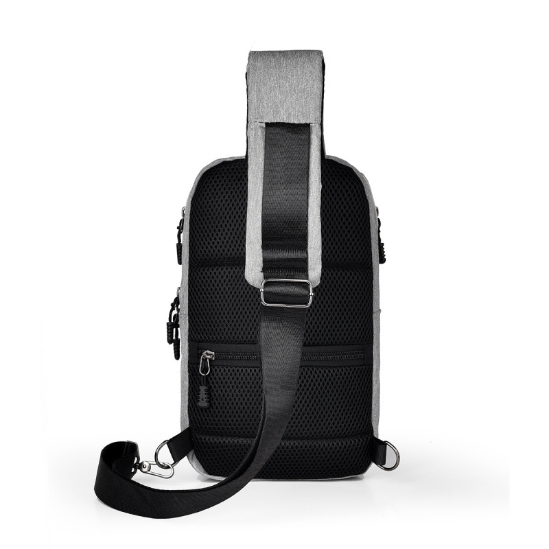 Locoer Geantă de Piept pentru Bărbați, cu Suport pentru Sticlă de Apă, Impermeabilă, Corduroy, Căptușeală Oxford, pentru Călătorii de Afaceri