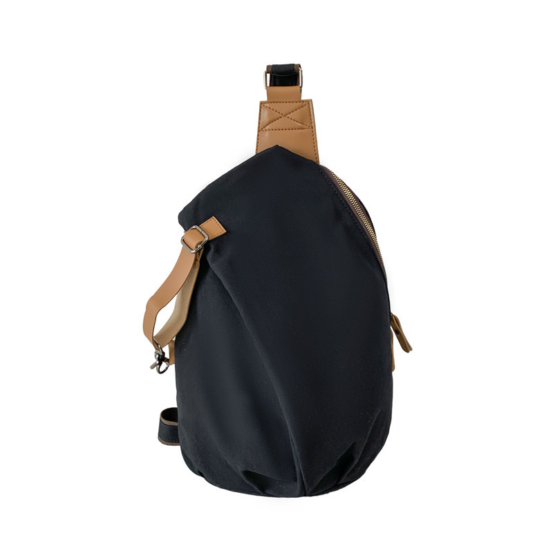 Férfi vászon mellkas táska, városi minimalist stílus, légáteresztő kialakítás, poliészter bélés, modell YM9219
