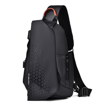 Férfi crossbody táska, nejlonból, vízálló, utcai stílus, KAMUANG
