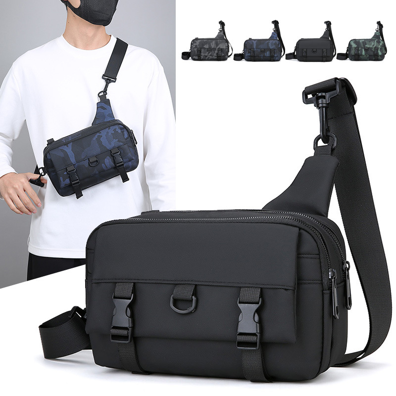 Najimi muška crossbody torba – urbana jednostavnost, PU materijal, otporna na habanje, smanjuje teret, jednobojna, podstava od poliestera, zimsko izdanje 2025
