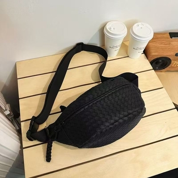 Muška crossbody torba za pojas, PU materijal, prozračna, vodootporna, otporna na habanje, podstava od poliestera, proljeće 2025