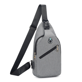 Muška crossbody torba - vodootporna s USB punjenjem, izdržljiv najlon, podloga od poliestera, pogodna za putovanja i posao