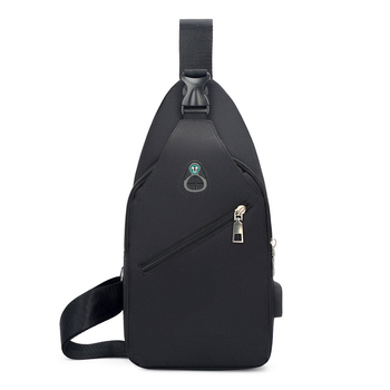 Muška crossbody torba - vodootporna s USB punjenjem, izdržljiv najlon, podloga od poliestera, pogodna za putovanja i posao