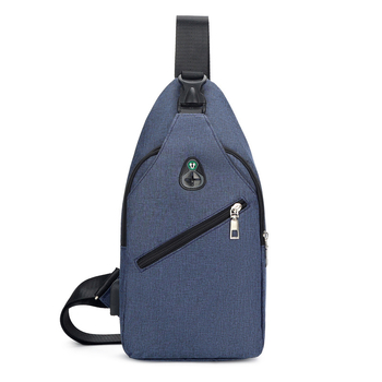 Muška crossbody torba - vodootporna s USB punjenjem, izdržljiv najlon, podloga od poliestera, pogodna za putovanja i posao