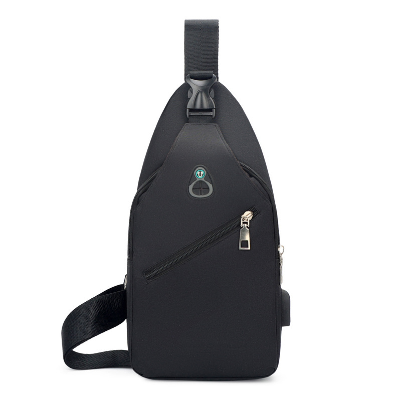 Muška crossbody torba - vodootporna s USB punjenjem, izdržljiv najlon, podloga od poliestera, pogodna za putovanja i posao