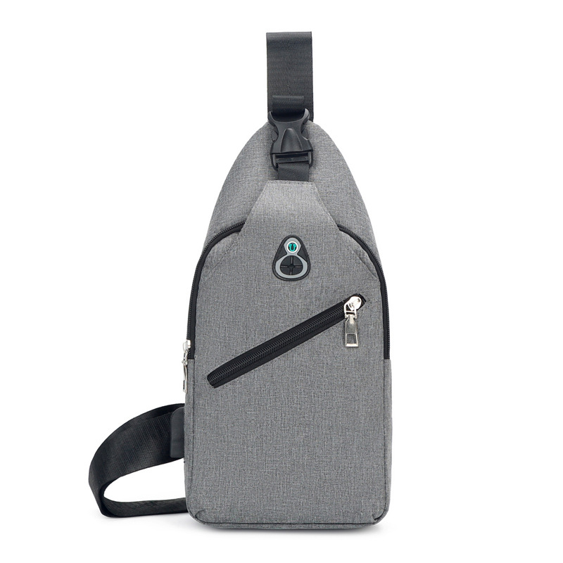 Muška crossbody torba - vodootporna s USB punjenjem, izdržljiv najlon, podloga od poliestera, pogodna za putovanja i posao