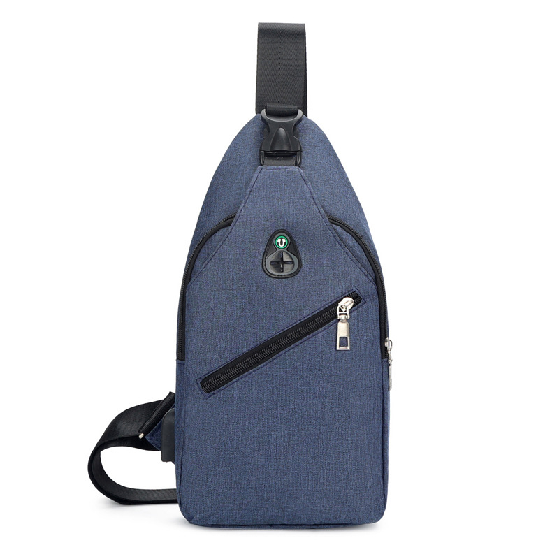 Muška crossbody torba - vodootporna s USB punjenjem, izdržljiv najlon, podloga od poliestera, pogodna za putovanja i posao