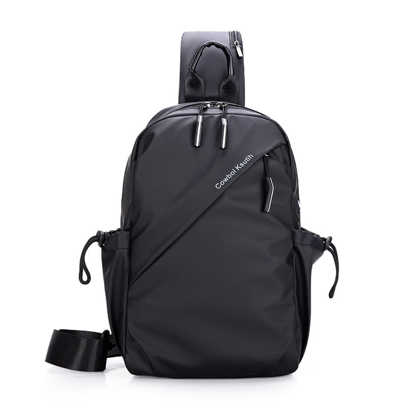 Geantă de piept pentru bărbați – nylon, rezistentă la apă, respirabilă, ultraușoară, extensibilă, stil street