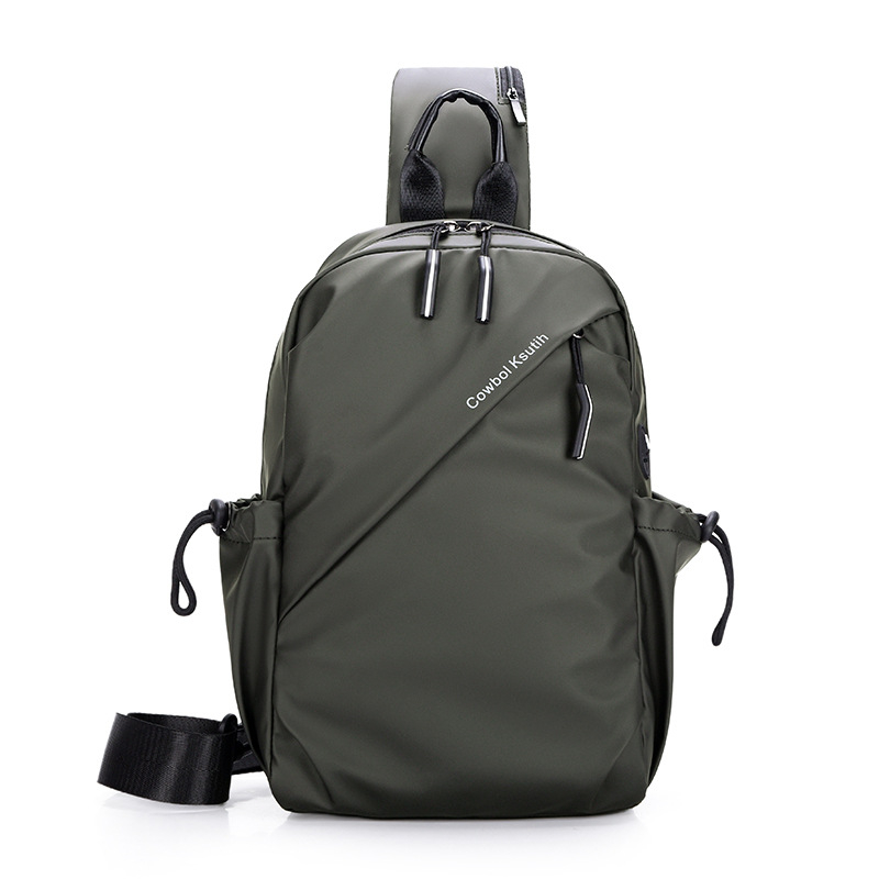 Geantă de piept pentru bărbați – nylon, rezistentă la apă, respirabilă, ultraușoară, extensibilă, stil street