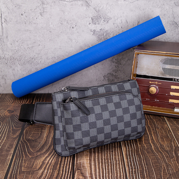 Muška prsna torba – gradski stil, PVC, vodootporna, crossbody, kapacitet za 8-inčni prijenosnik, poliesterova podstava