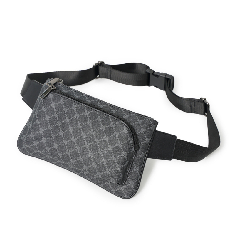 Muška prsna torba – gradski stil, PVC, vodootporna, crossbody, kapacitet za 8-inčni prijenosnik, poliesterova podstava
