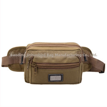 Geantă pentru talie din pânză pentru bărbați — rezistență la uzură, bretele din bandă textilă, căptușeală poliester, Golden Firebird, model 1055