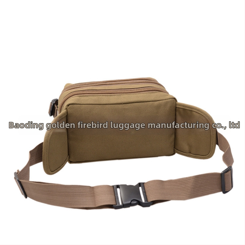 Geantă pentru talie din pânză pentru bărbați — rezistență la uzură, bretele din bandă textilă, căptușeală poliester, Golden Firebird, model 1055