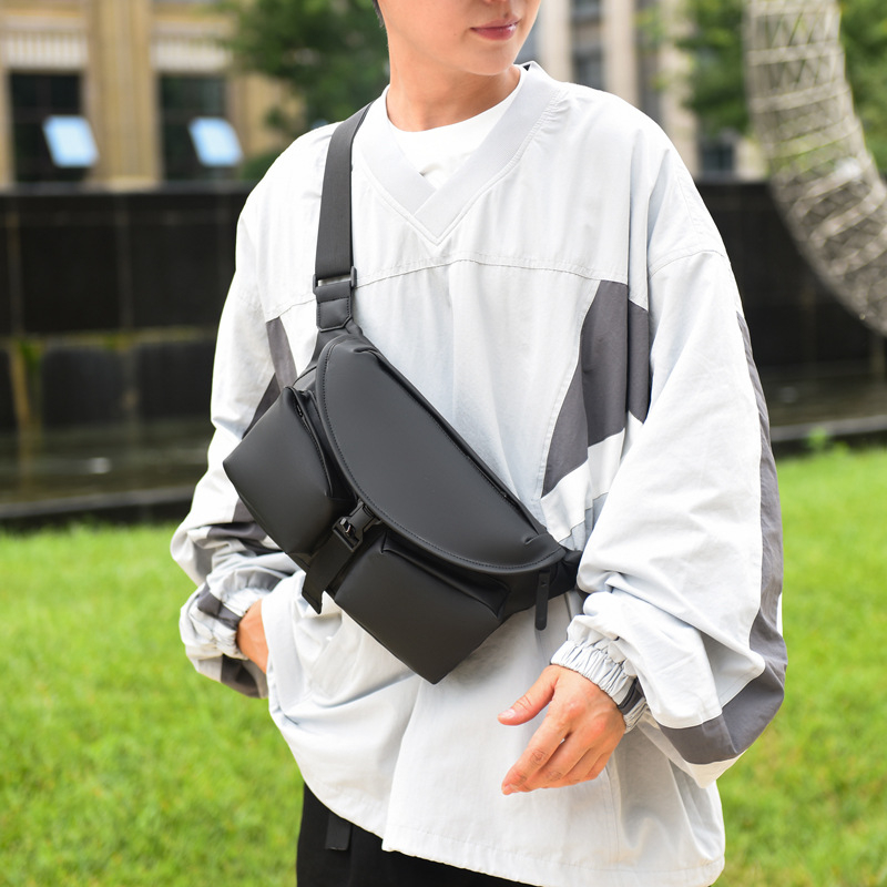 Muška crossbody torba od oxford platna, prozračna, poslovni elit stil, za svakodnevnu upotrebu
