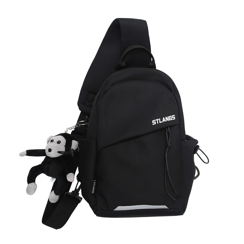 Muška torba za prsa, gradski minimalistički stil, Oxford tkanina, poliesterna podstava, za slobodno vrijeme putovanja