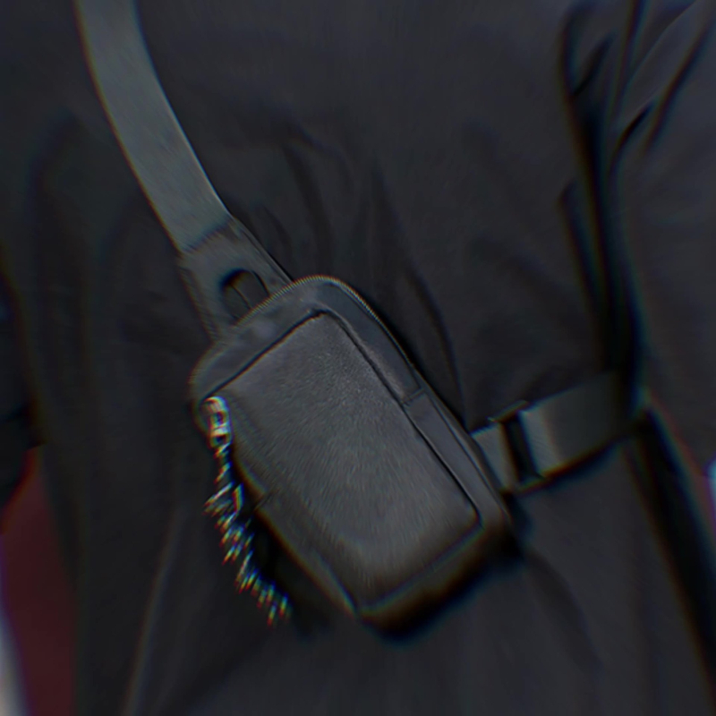 Muška denim torba za prsa, casual putnički stil, crossbody, prozračna, ultra lagana, kompatibilna s 8-inčnim prijenosnim računalom