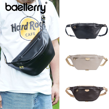 Baellerry muška PU torba preko tijela — vodootporna, otporna na habanje, proširiva, s najlonskom podlogom