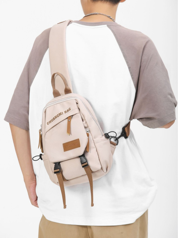 Muška prsna torba, gradski stil, najlon, zaštita od sunca, prozračna podstava