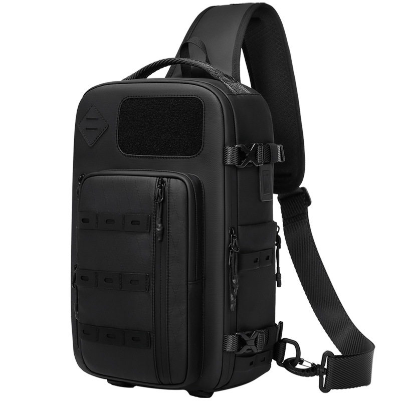 Muška crossbody torba — Outwalk, Oxford platno, vodootporna, suho/mokro odjeljke, stil za slobodno vrijeme