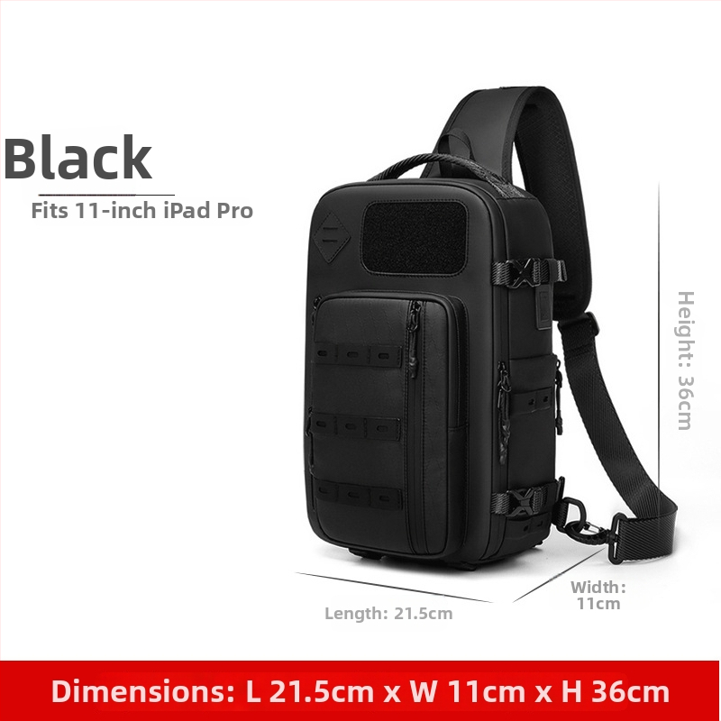 Muška crossbody torba — Outwalk, Oxford platno, vodootporna, suho/mokro odjeljke, stil za slobodno vrijeme