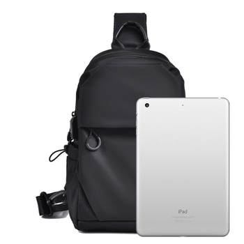 Muška crossbody torba, urbani minimalistički stil, Oxford platno, vodootporna, prozračna, poliester podstava, jednobojna, pogodna za poslovna putovanja