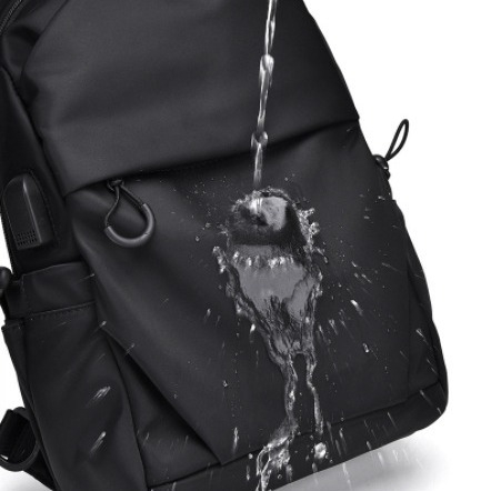 Muška crossbody torba, urbani minimalistički stil, Oxford platno, vodootporna, prozračna, poliester podstava, jednobojna, pogodna za poslovna putovanja