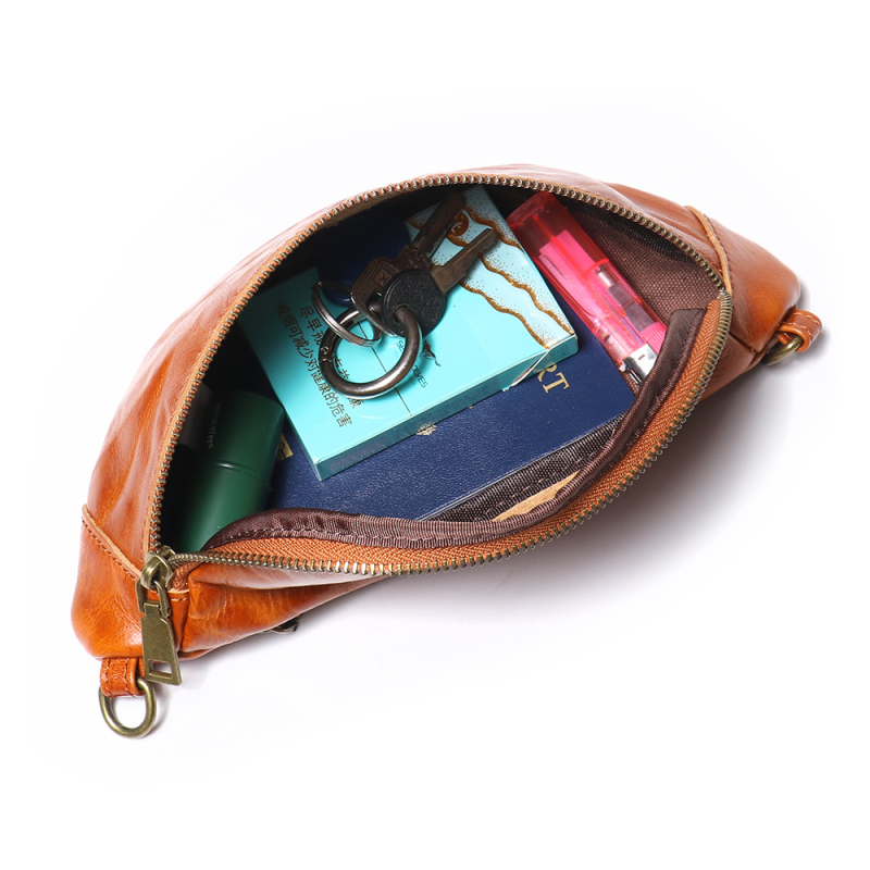 Geantă crossbody pentru bărbați din piele naturală, strat superior de piele de vițel • Design extensibil • Captuseală poliester-cotton • Vara 2024