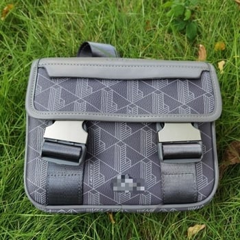 Muška crossbody torba – minimalistički tihi luksuz od PU materijala; vodootporna, ultralaka, otporna na habanje; geometrijski uzorak s poliesterom.