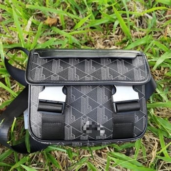 Muška crossbody torba – minimalistički tihi luksuz od PU materijala; vodootporna, ultralaka, otporna na habanje; geometrijski uzorak s poliesterom.