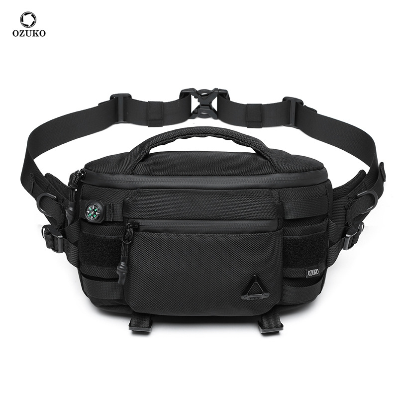 OZUKO taktična pojas torba za muškarce, vodootporna crossbody torba za biciklizam, višenamjenska
