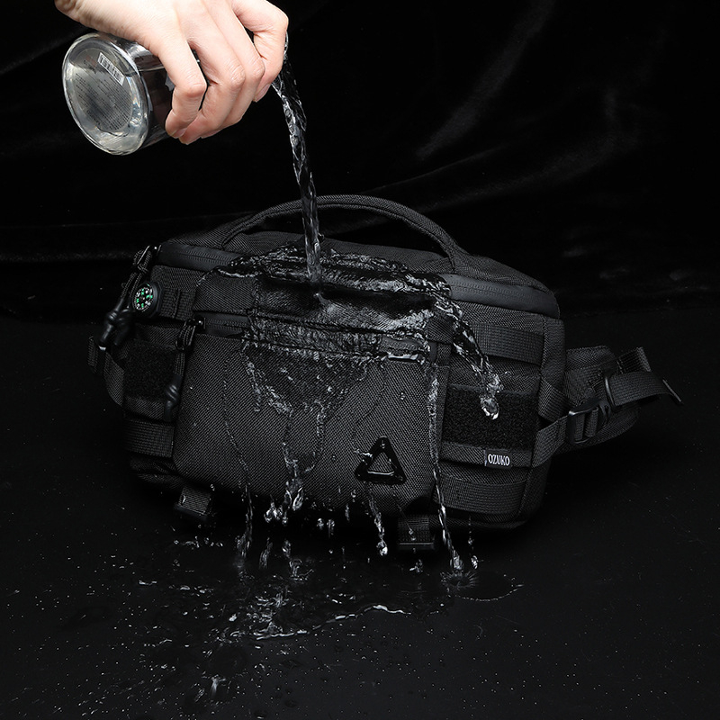 OZUKO taktična pojas torba za muškarce, vodootporna crossbody torba za biciklizam, višenamjenska